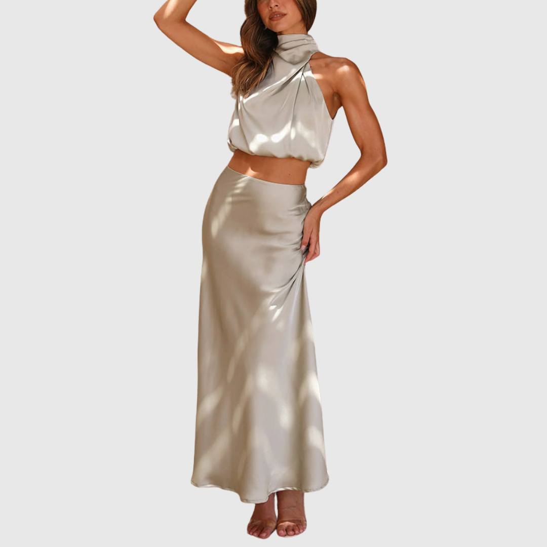EMILY | Drape Maxi Set