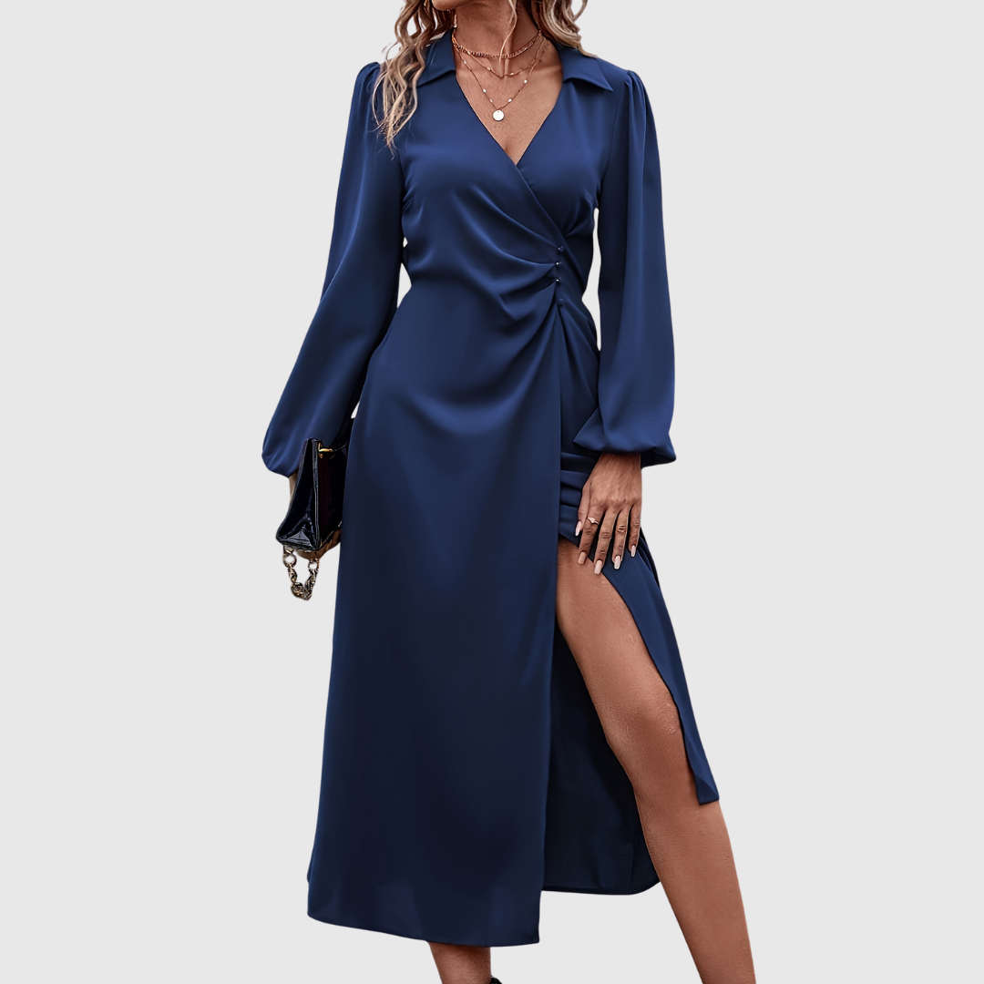 ISLANNA | Twist Front Commuting Dress