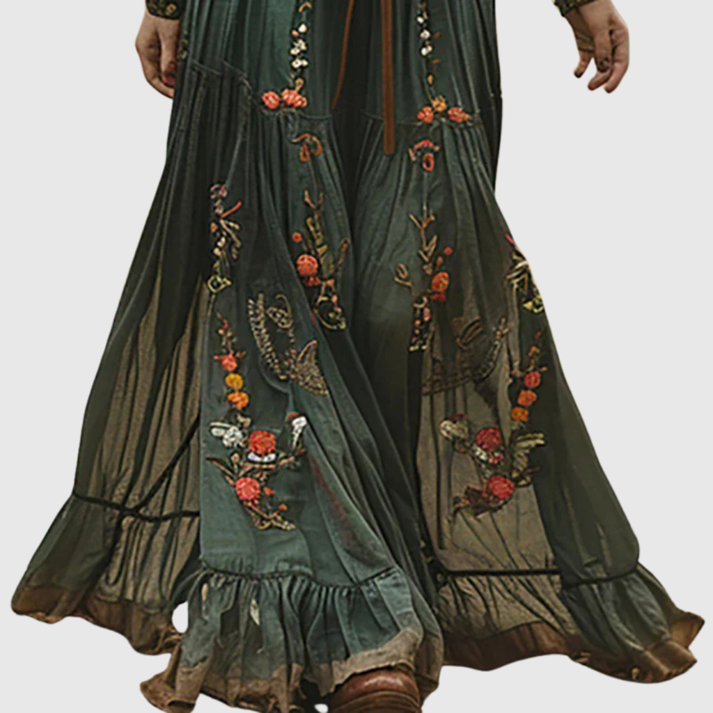 ALINA | Romantic Boho Maxi Dress