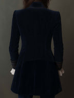 ERICA | Long Vintage Jacket With Embroidery