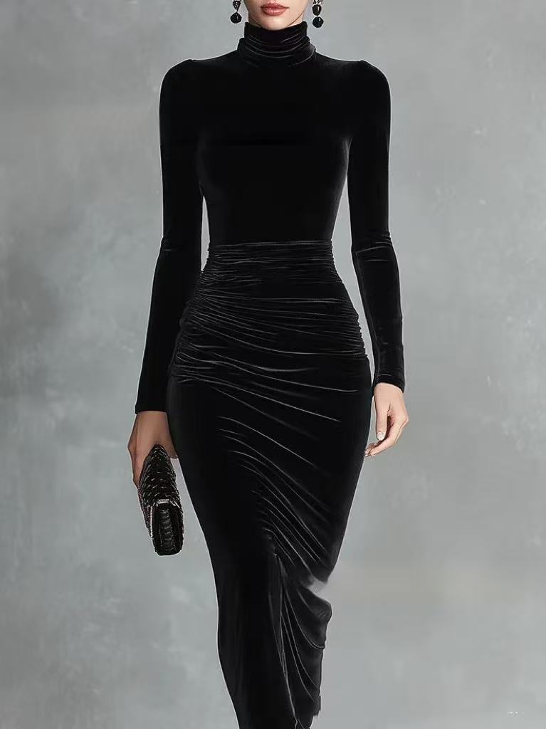 SOPHIA | Black Fitted Dress
