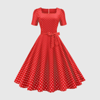 BEATRIX | Polka Dot Bow Dress