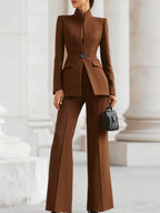 ADRIELLE | Elegant Blazer & Trouser Suit Set