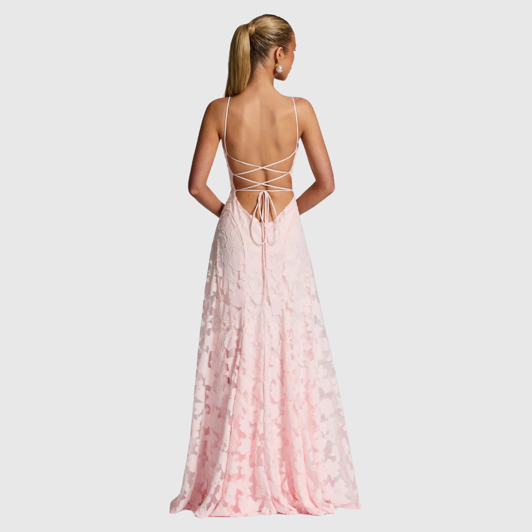 MORVENNA | Floral Print Black Elegant Maxi Dress