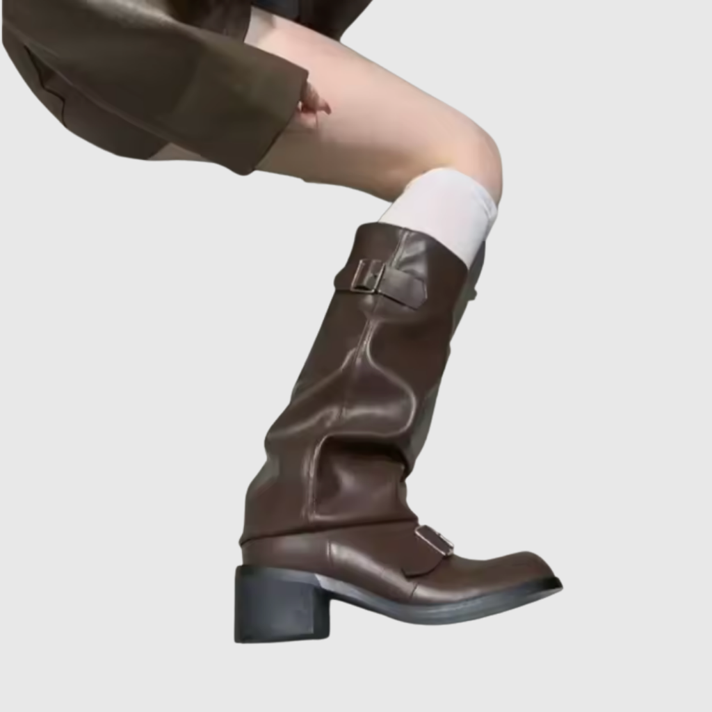 ISOLDEIA | Platform Boots With Straps