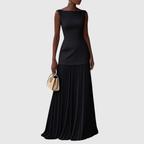 CORALIE | Pleated Maxi Dress