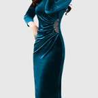 LILLO | Slit Ruched Dress