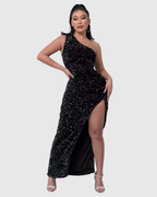 LILLIAN | One-Shoulder Evening Dress