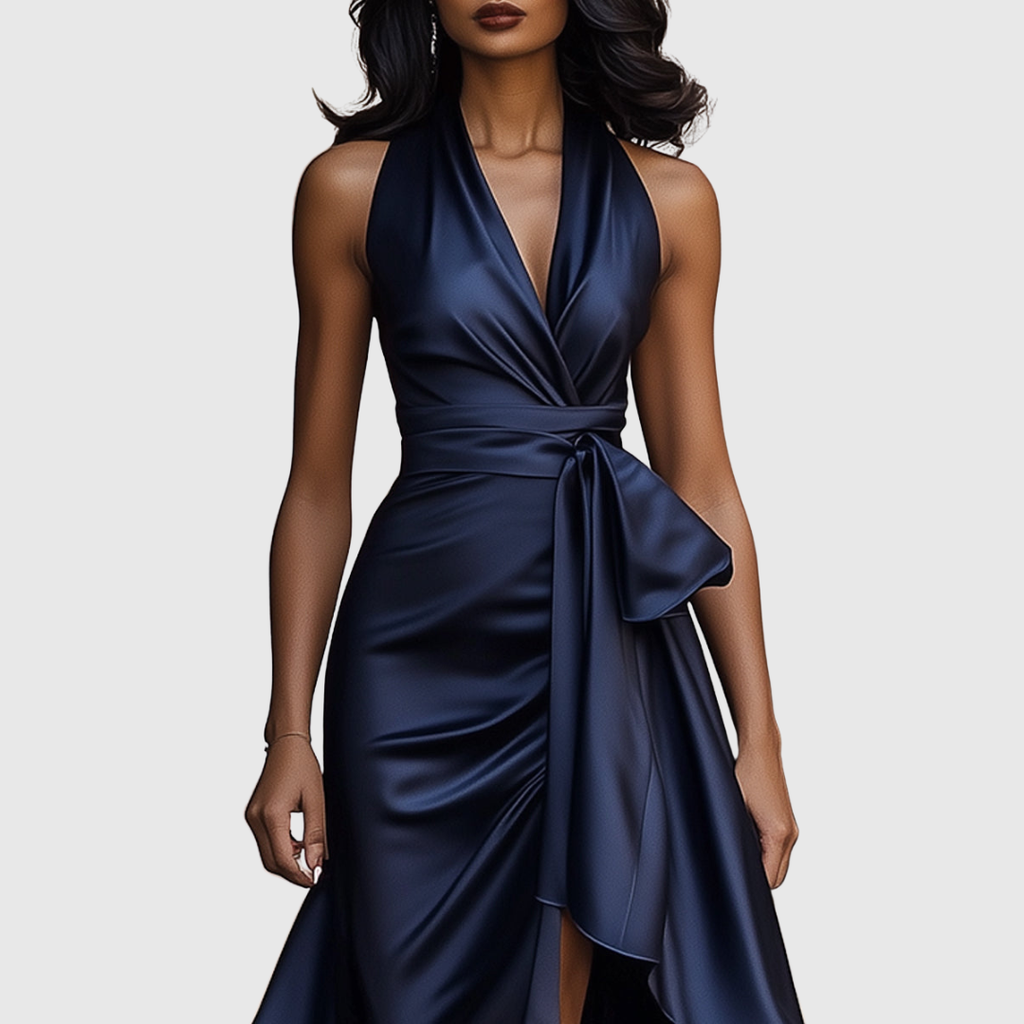 AMELYA | Evening Wrap Maxi Dress