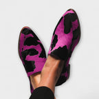 SERENA | Cow Print Statement Loafers