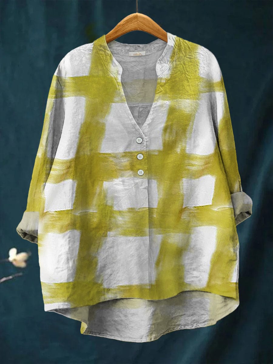 ODESSA | Button-Front Grey Everyday Blouse