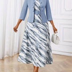 AMELIE | Printed Belted Two-Piece Set