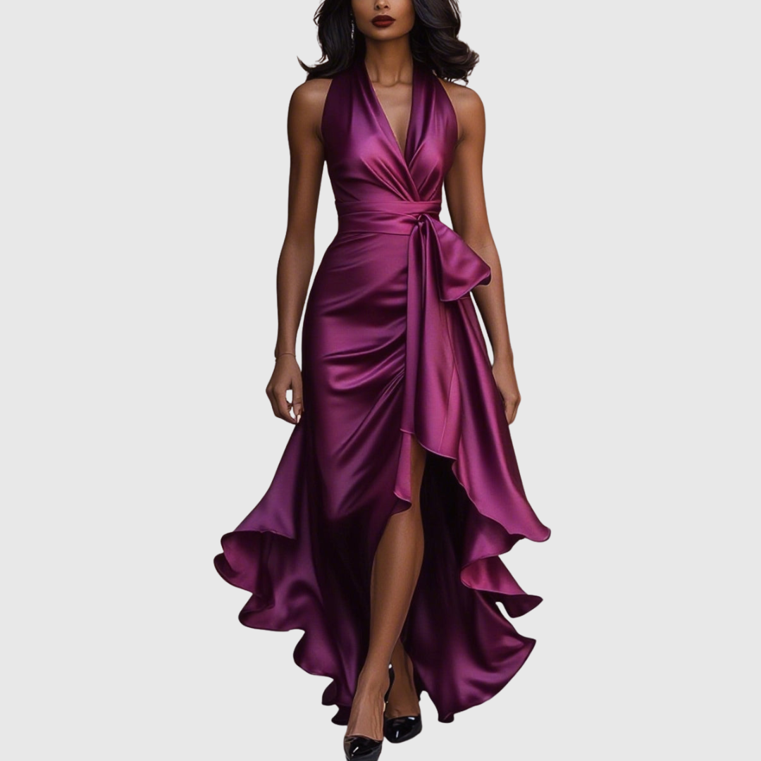 AMELYA | Evening Wrap Maxi Dress