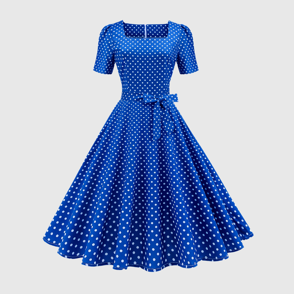 BEATRIX | Polka Dot Bow Dress