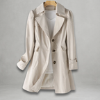CLARISSE | Button-Front Trench Coat