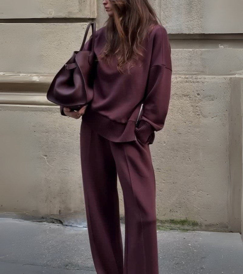 CHARLOTTIE | Ribbed Elegant Two-Piece Set