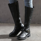 GEORGINA | Classic Buckle Knee-High Boots