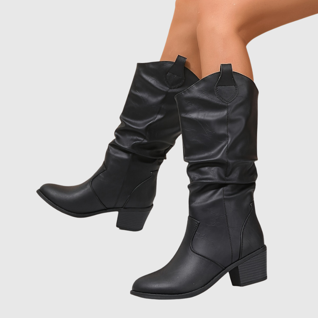 HATTIE | Brown Western Boots