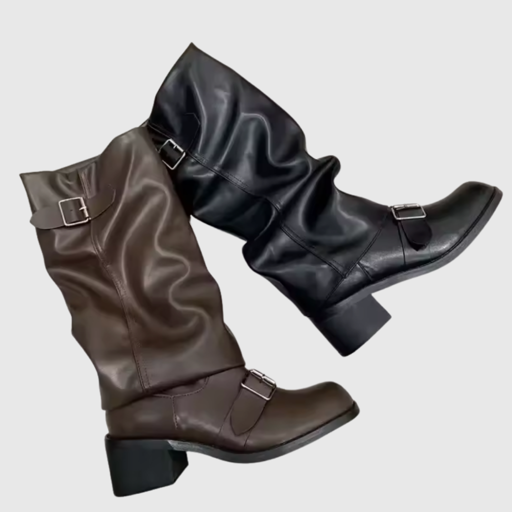 ISOLDEIA | Platform Boots With Straps