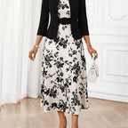 AMELIE | Printed Belted Two-Piece Set
