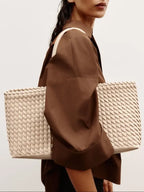 LINDSAY | Elegant Woven Tote Bag For Casual Daily Use
