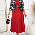 AMELIE | Printed Belted Two-Piece Set
