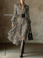 ZARA | Vintage Rhombus Print Dress