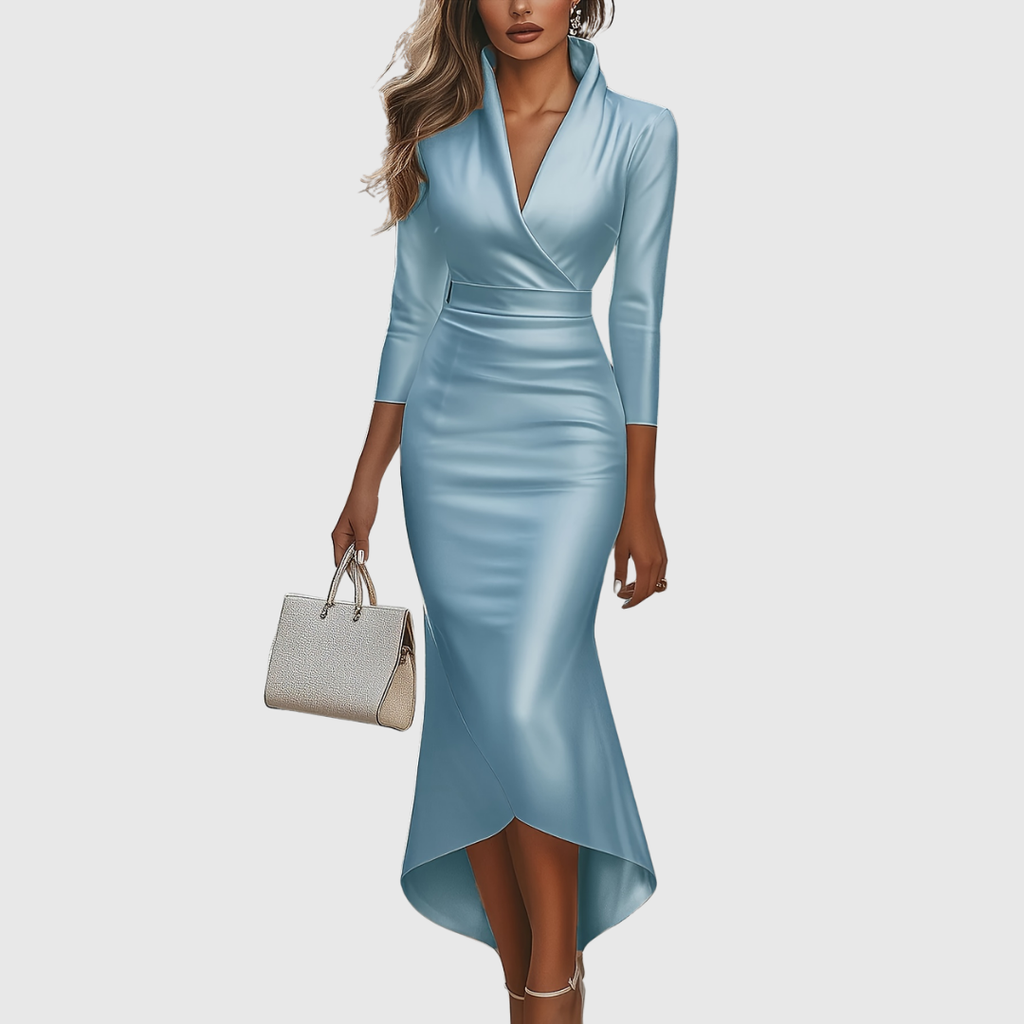 EVELISSE | V-Neck Evening Dress