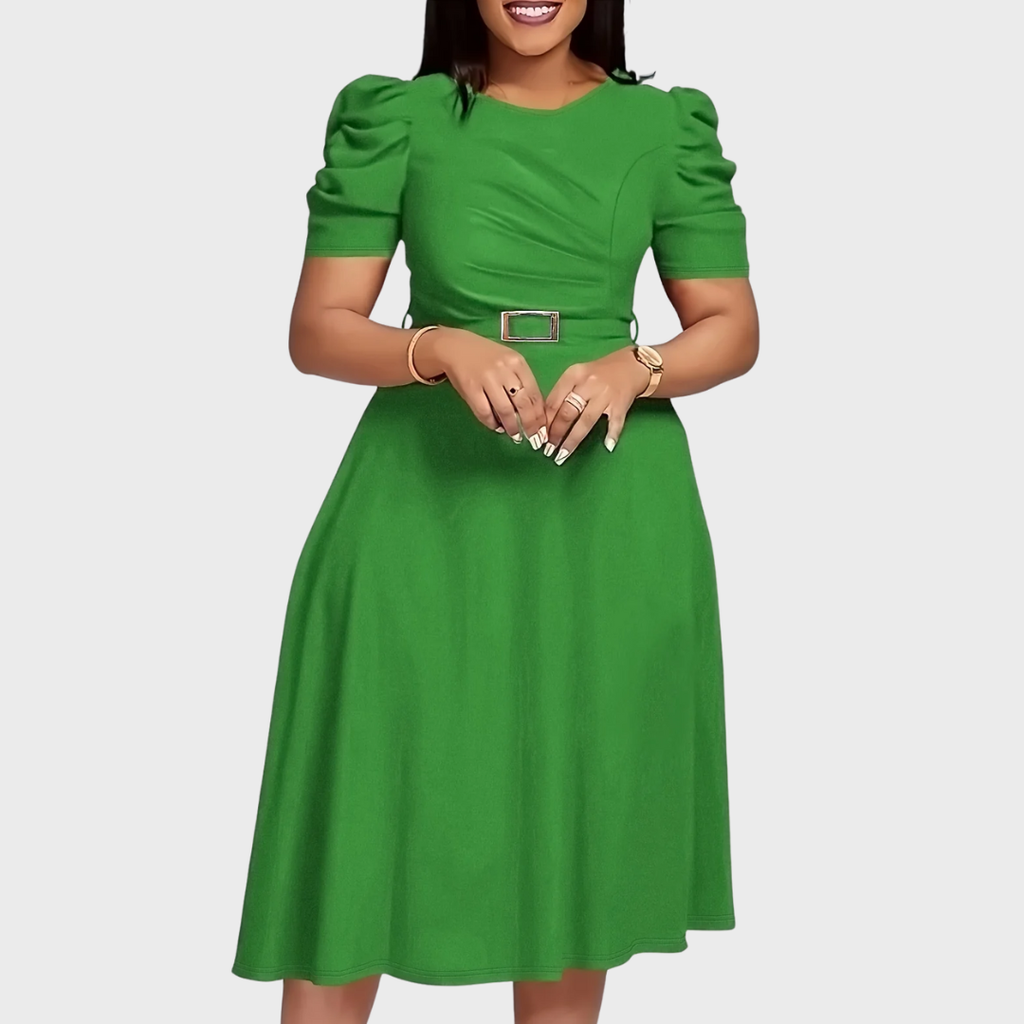 HARRIET | Soft-Touch Ruched Midi Dress