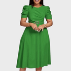 HARRIET | Soft-Touch Ruched Midi Dress