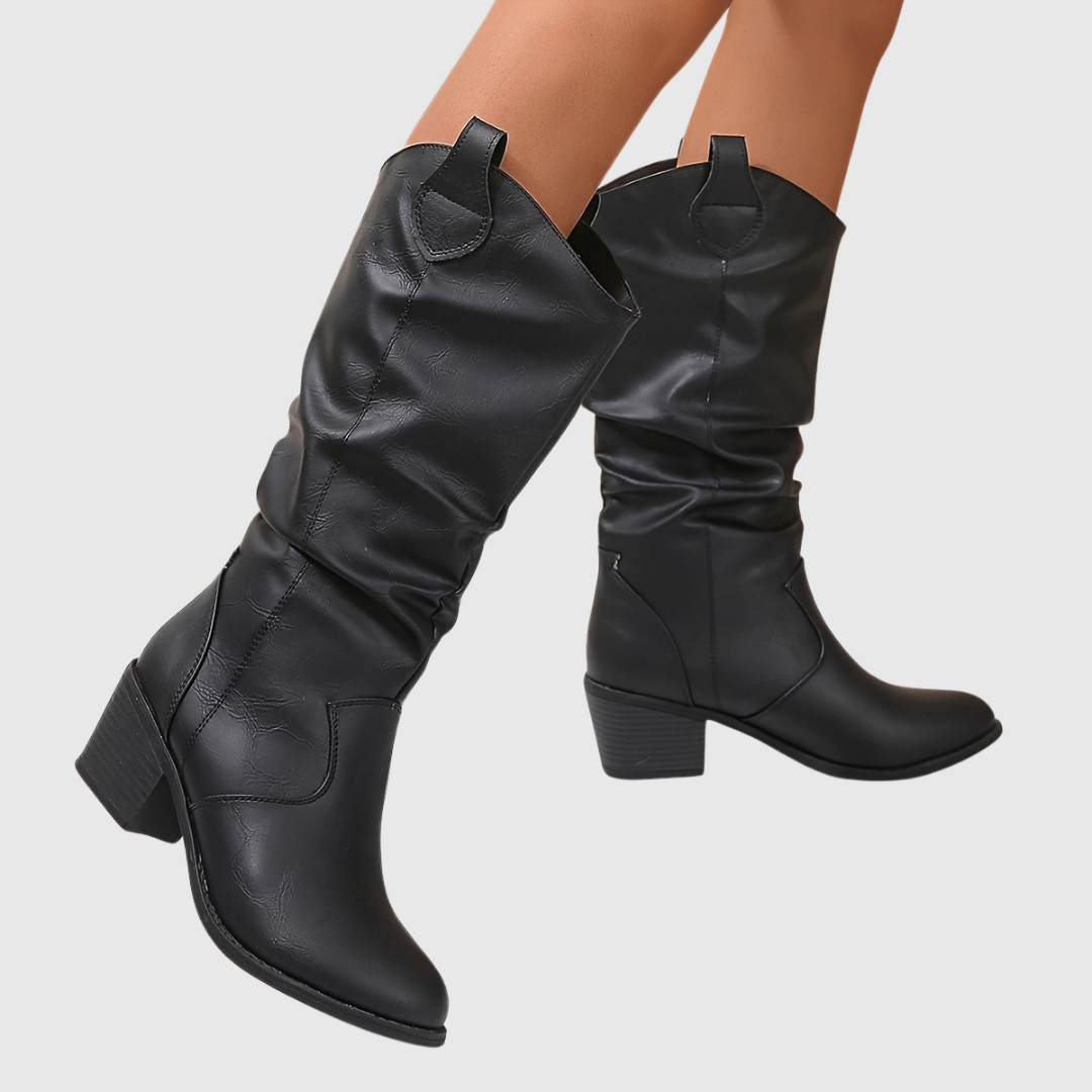 HATTIE | Brown Western Boots