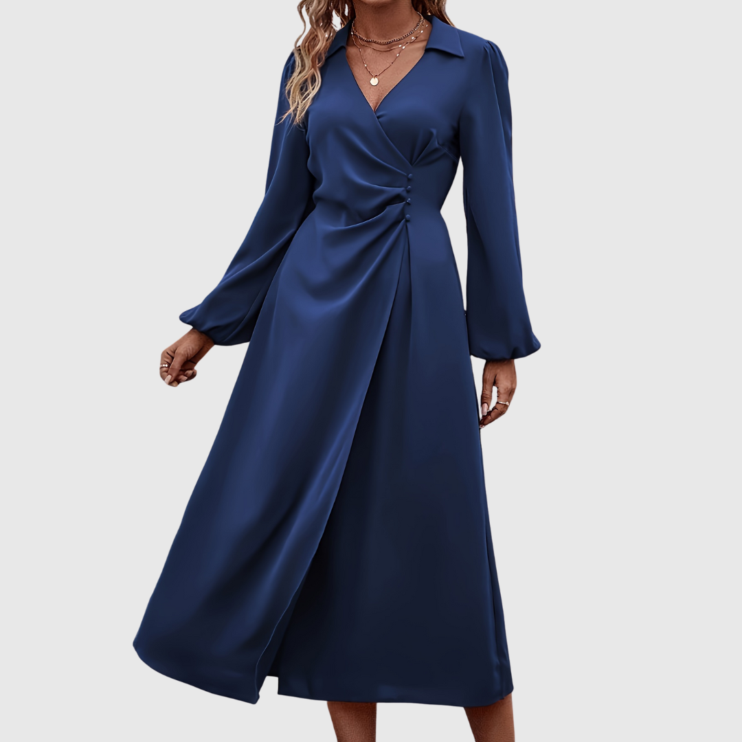 ISLANNA | Twist Front Commuting Dress