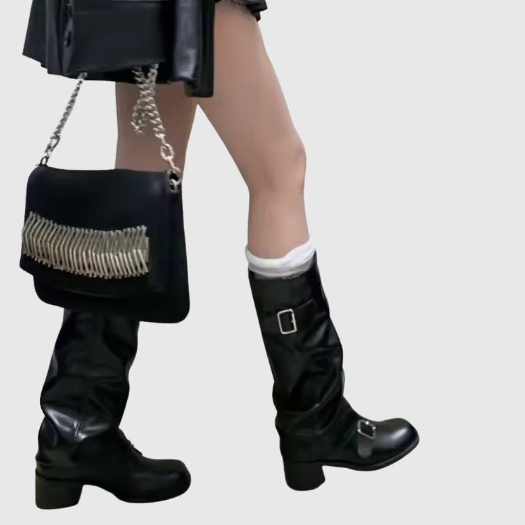ISOLDEIA | Platform Boots With Straps