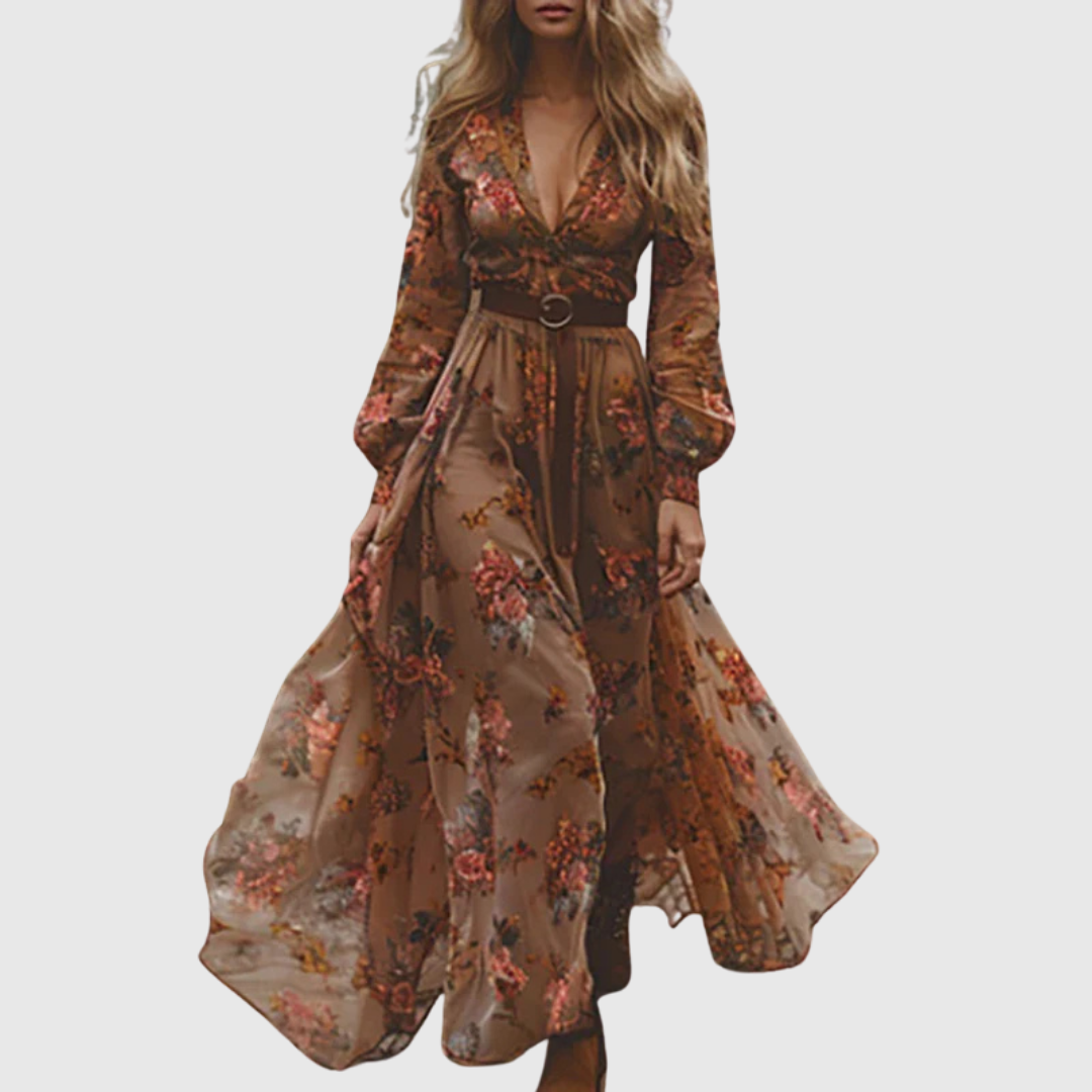 ALINA | Romantic Boho Maxi Dress