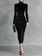 SOPHIA | Black Fitted Dress