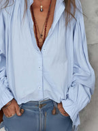 COTTON | Ruffle Cuffs Blouse