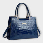 MAISON | Shiny Crocodile Skin Pattern Handbag