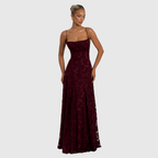 MORVENNA | Floral Print Black Elegant Maxi Dress