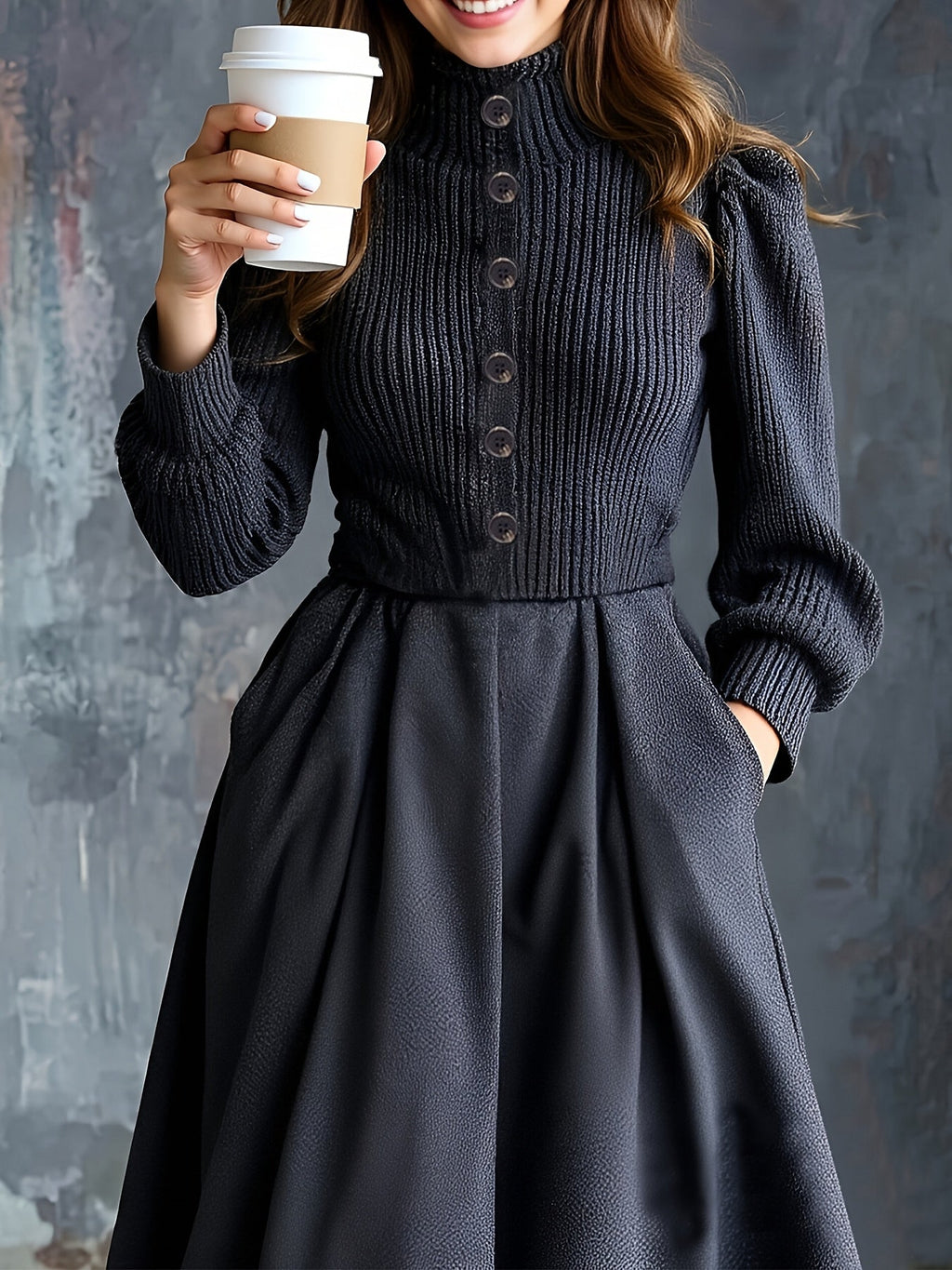 NOEL | Vintage Winter Dress With Pockets