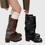 ISOLDEIA | Platform Boots With Straps