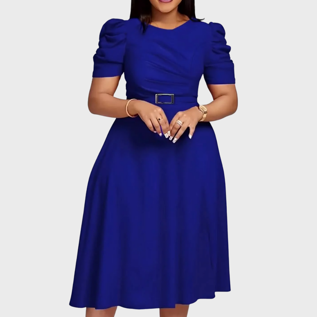 HARRIET | Soft-Touch Ruched Midi Dress