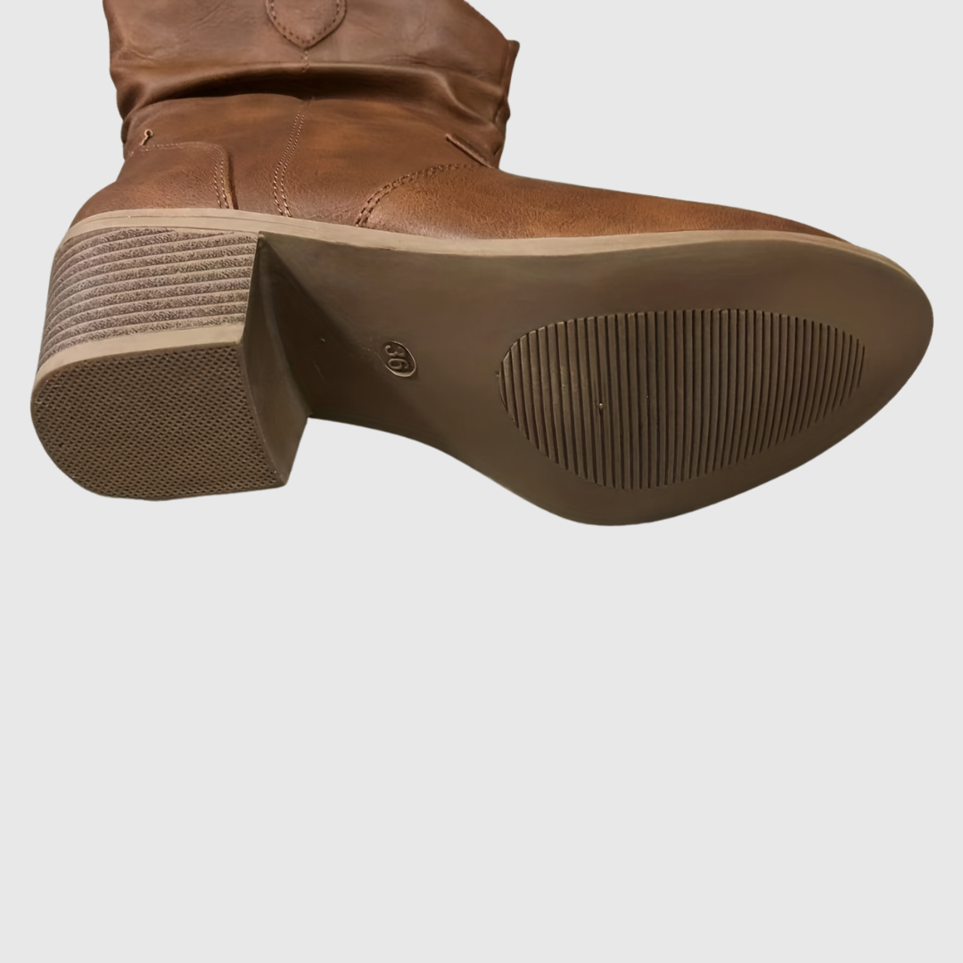 HATTIE | Brown Western Boots