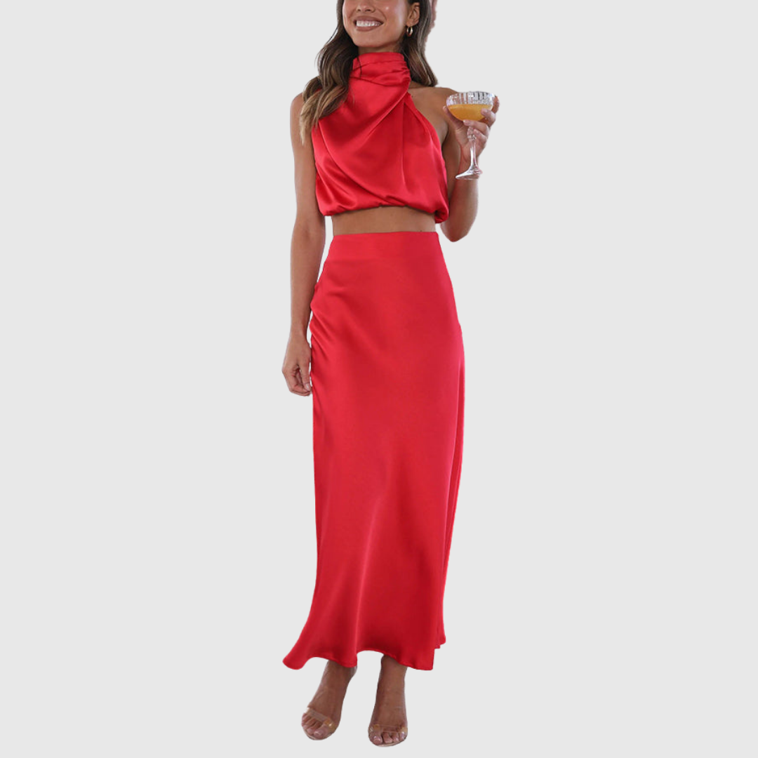 EMILY | Drape Maxi Set