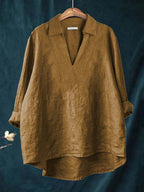 CELESTINE | Collared Everyday Blouse Relaxed