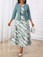 AMELIE | Printed Belted Two-Piece Set
