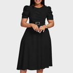 HARRIET | Soft-Touch Ruched Midi Dress