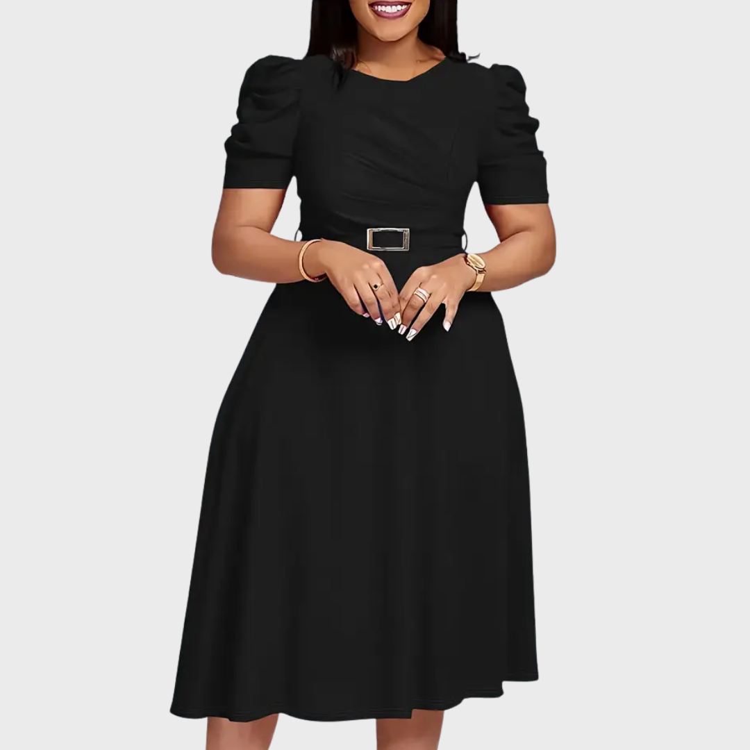 HARRIET | Soft-Touch Ruched Midi Dress