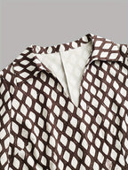 ZARA | Vintage Rhombus Print Dress