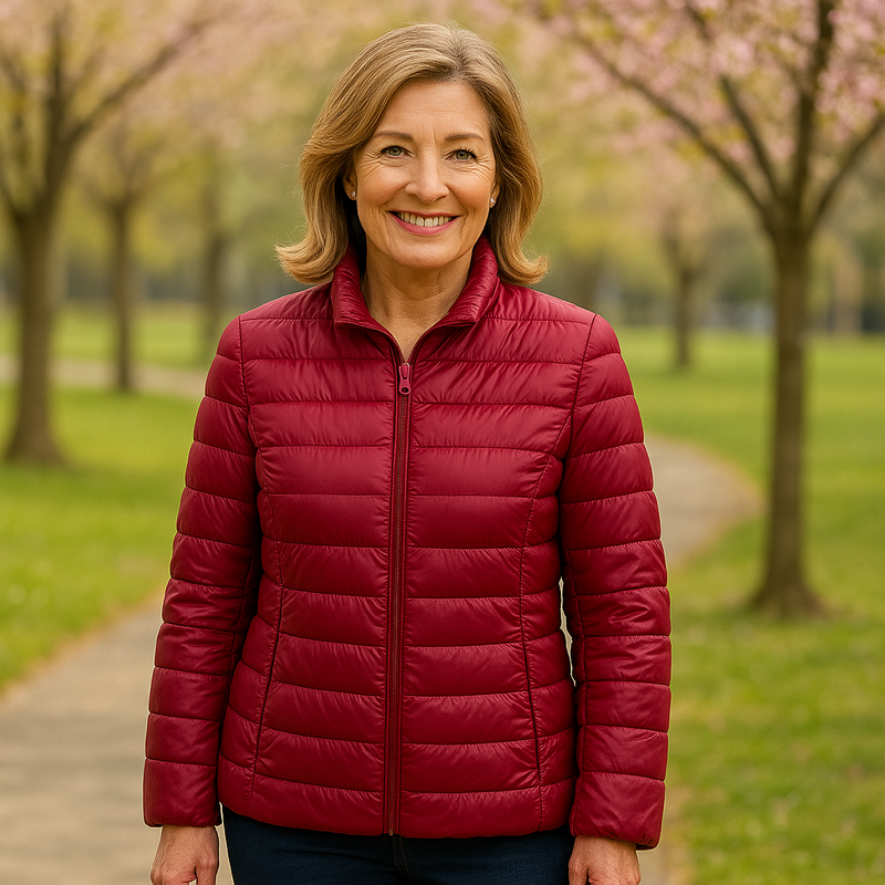 ULLA | Dark Red Classic Padded Jacket