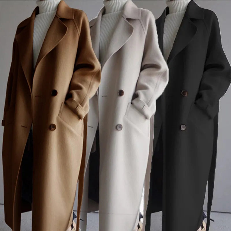 CERYS | Collared Caramel Trench Coat
